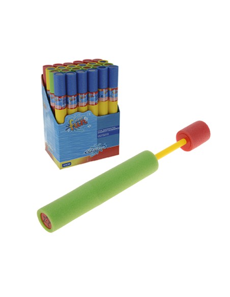 Pistola de agua de espuma ø5x44,5cm colores surtidos. euro/u colores / modelos surtidos