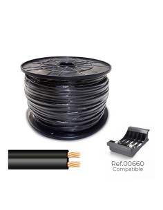 Cable paralelo 48v 2 x 0,75 mm² negro 500 m. (bobina mediana)