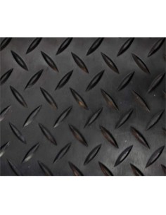 Alfombra suelo caucho-goma 1 x 10 m diamantes 2
