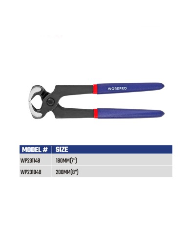 Tenaza carpintero de 200 mm