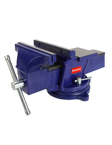 Tornillo de banco, 100 mm, base 360°