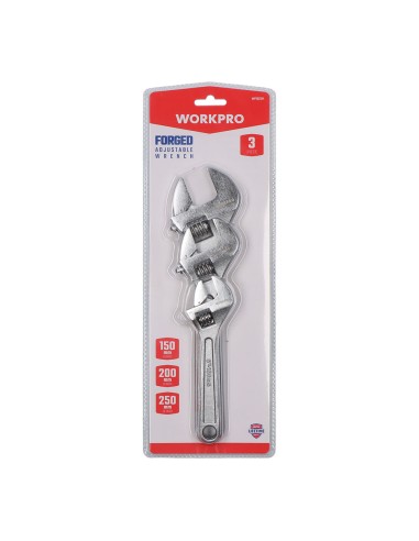 Llave ajustable 150, 200 ,250 mm. juego 3 unidades