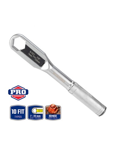 Llave ajustable universal 7 - 22 mm, métrica y sae