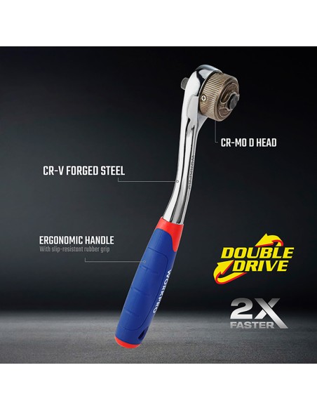 Carraca 3/8" double drive