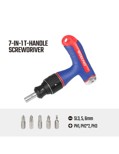 Destornillador de carraca t, 8 piezas