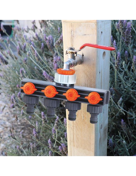 Distribuidor de 4 vías 3/4"