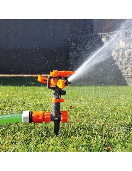 Aspersor sectorial con estaca 20-360° max. 400m² ajustable 20-360°