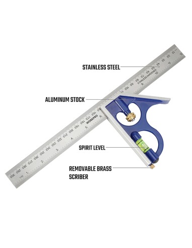 Escuadra combinada 300 mm