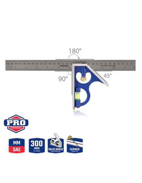 Escuadra combinada 300 mm