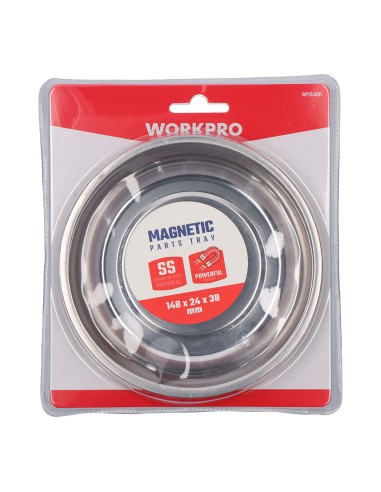 Bandeja metálica, magnética, redonda, 148 mm