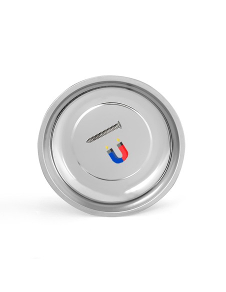 Bandeja metálica, magnética, redonda, 148 mm