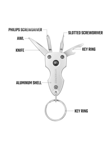 Llavero 7 en 1 multiusos