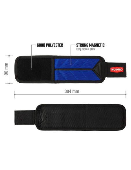 Muñequera magnética 285 × 75 mm