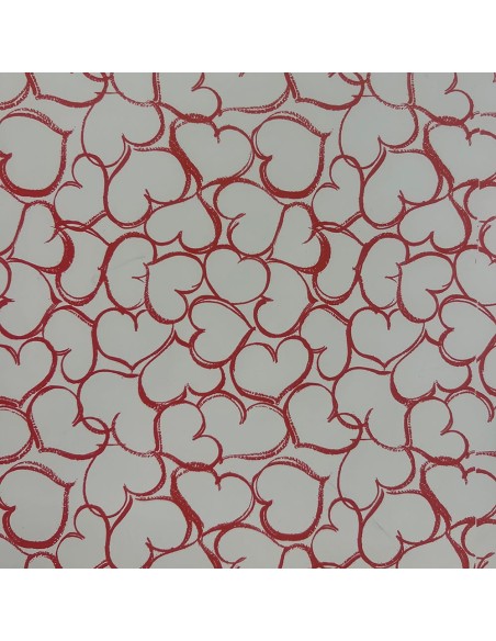 Papel de regalo corazones 70 cm x 40 m