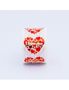 Etiquetas adhesivas flor corazón, 250 unidades, 45 x 40 mm 2