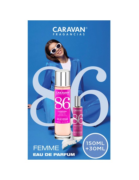 Estuche eau de parfum caravan nº 86, 150 + 30 ml señora