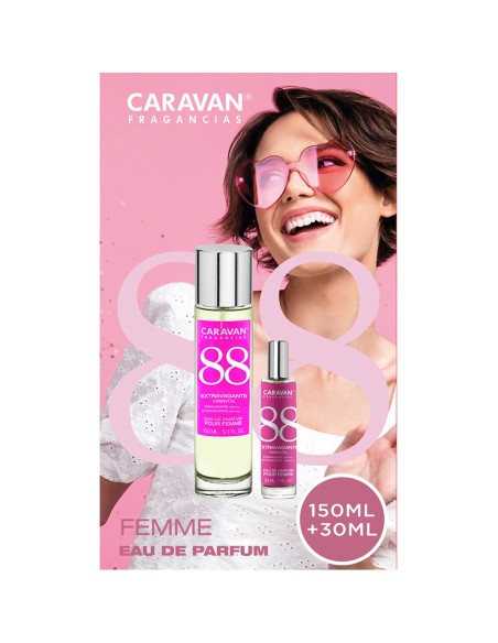 Estuche eau de parfum caravan nº 88, 150 + 30 ml señora