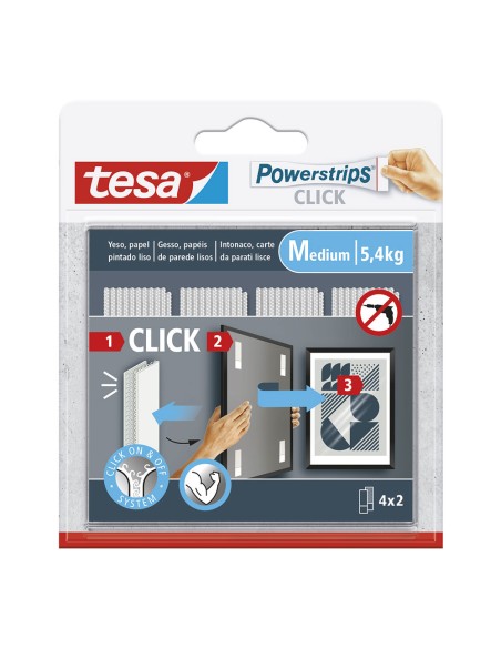 Tiras cuelga cuadros powerstrips 4 x 2 m