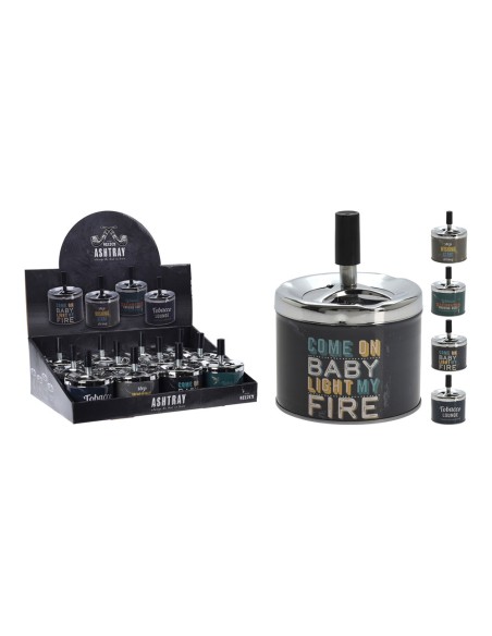 Cenicero automático inox ø9 x 12 cm modelos surtidos