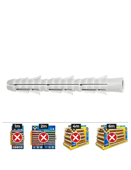 Taco largo standard fl 10-90, caja 25 uds