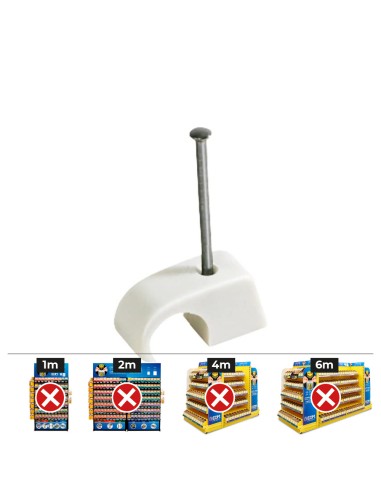 Caja 100 unid. plastigrap multidiámetro mplg ø 10 - 14 mm color blanco