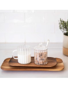 Set azucar/leche, vidrio, ø 7 x 11,5 cm 2