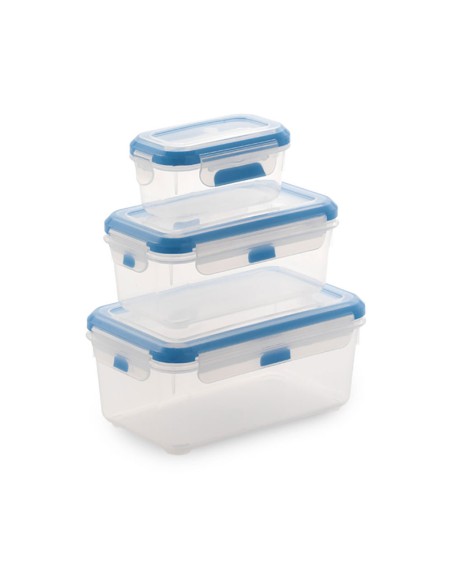 Set 3 fiambreras super lock rectangular