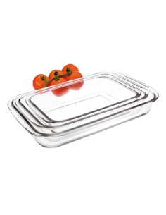 Conjunto de 3 fuentes de horno rectangulares