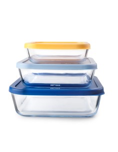 Set 3 fiambreras cuadrados