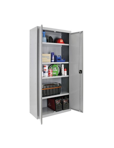 Armario multiusos 2 puertas 4 baldas, 80 x 40 x...