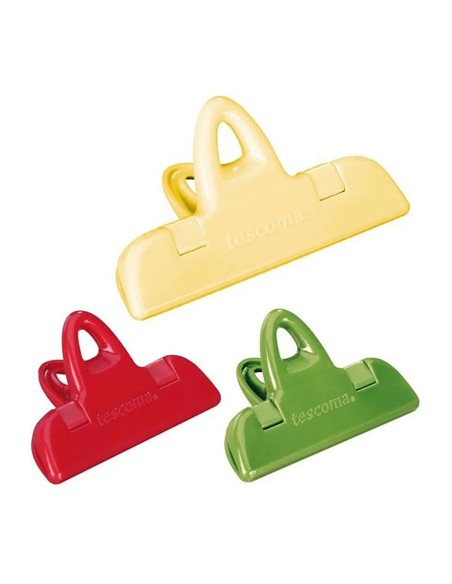 Pinza cierrabolsas presto 7-11 cm, 2+1 piezas