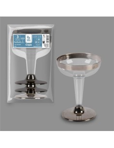 Copa baja reutilizable, 3 unidades. capacidad 100 cc