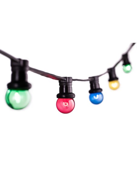 Guirnalda 10 portalámparas 2000 w 50-60 hz 220-240 v e27 ip44 10 m