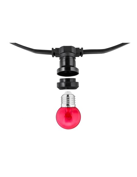 Guirnalda 30 portalámparas 2000 w 50-60 hz 220-240 v e27 ip44 30 m