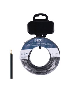 Carrete cablecillo h07z1-k 6,00 mm² negro, 15 m