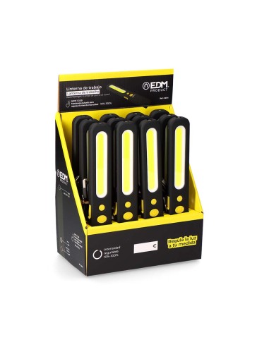 Linterna de trabajo spot 3 w / cob 5 w, medida...