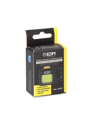 Linterna llavero multifuncional cob 6 w, medida...