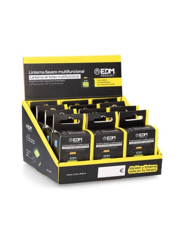 Linterna llavero multifuncional cob 6 w, medida...