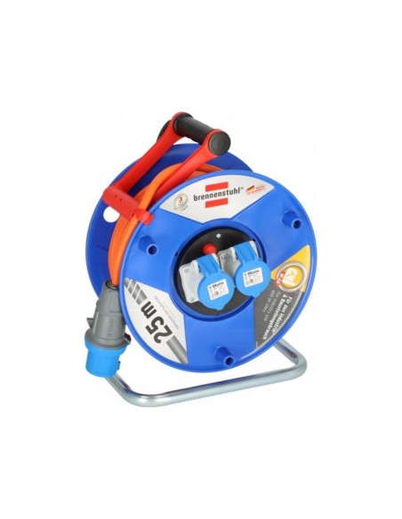 Enrollacables 25 m 3 g 2,50 mm² 2 tomas cee 230v / 16a ip44