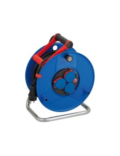 Enrollacables 50 m 3 g 1,50 mm² 3 tomas bipolares con t/tl con cable bremaxx® ip44