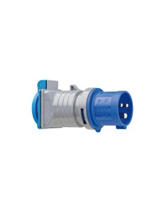 Clavija adaptador cetac a base tipo schuko 2p+t con tapa 16a 230v~ ip44 brennenstuhl