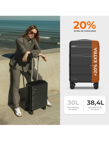 Set de maletas 3 piezas negro, 12", 20" y 24"