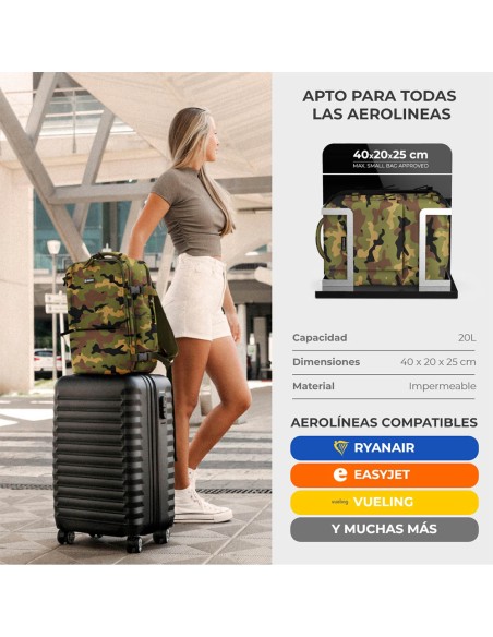 Mochila de 20 l explorer backpack b40 40 x 25 x 20 cm. estampado camuflaje