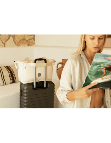 Bolsa de avion beige 25 - 35 l