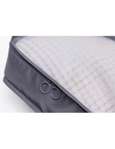 Organizador de maleta gris oscuro. 8 piezas