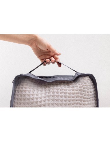 Organizador de maleta gris oscuro. 8 piezas