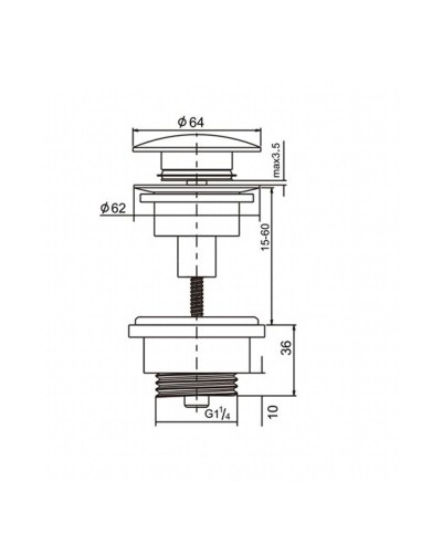 Válvula click-clack