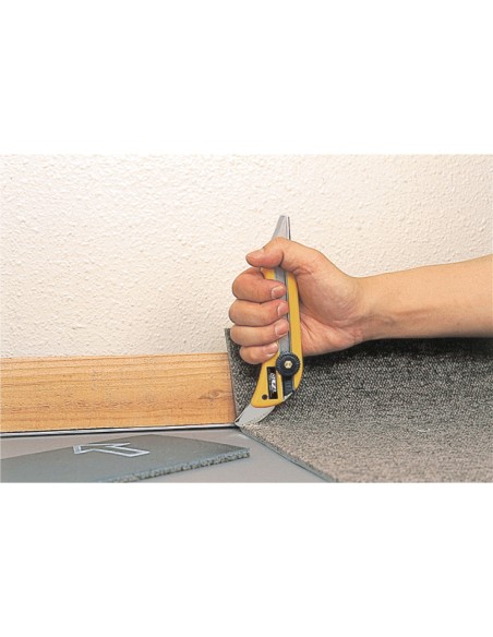 Cuter ol con bloqueo manual especial para el corte de moquetas con cuchilla de 18 mm