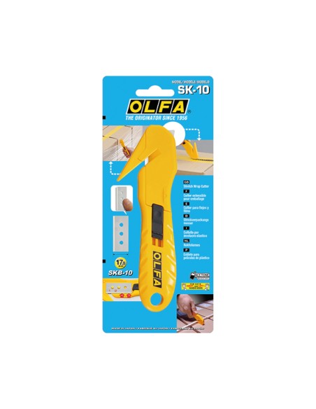 Cúter sk-10 de seguridad con cuchilla oculta rectangular de 17,8 mm