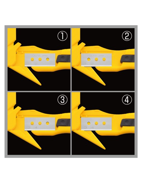 Cúter sk-10 de seguridad con cuchilla oculta rectangular de 17,8 mm